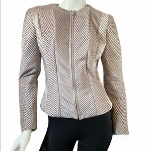 Vintage Couture Farinae Pleated Design Jacket